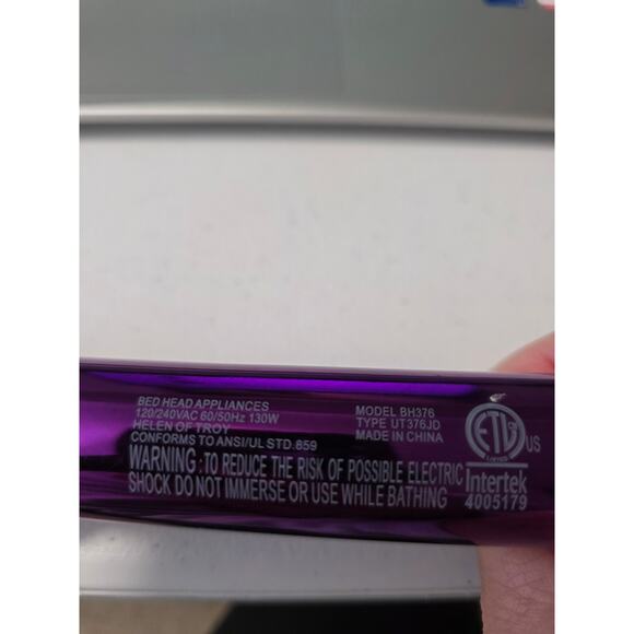 Bed Head Curlipops Clamp-free Curling wand iron 1-1/2 oval Barrel - Picture 6 of 6